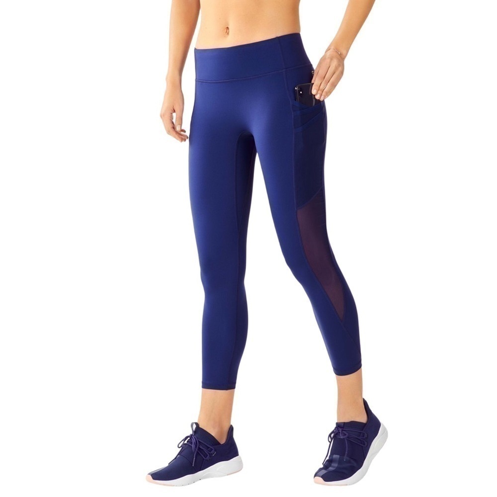 Fabletics Trinity Mid Rise Pocket Ankle 7/8 Active Leggings